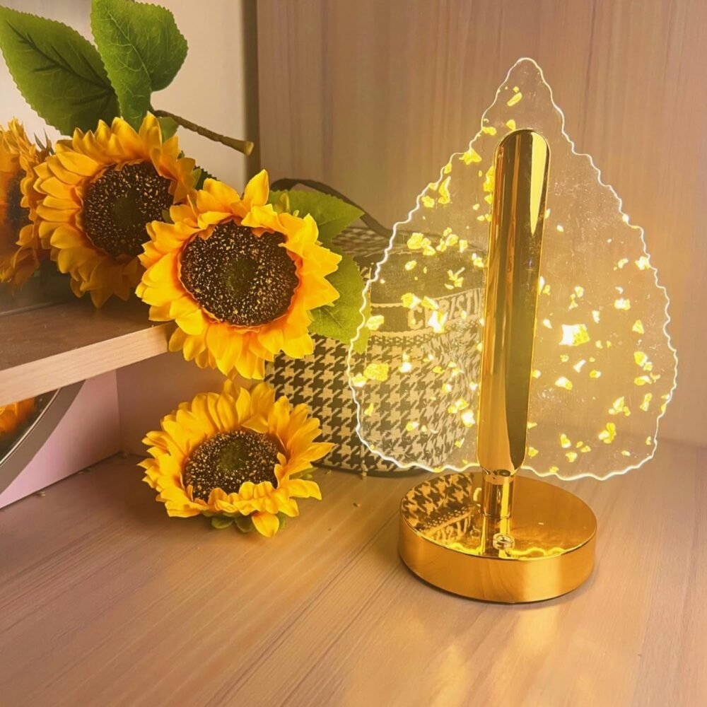 crystaltablelamp-05.jpg Golden Crystal Leaf LED Table Lamp – USB Charging & Warm Light