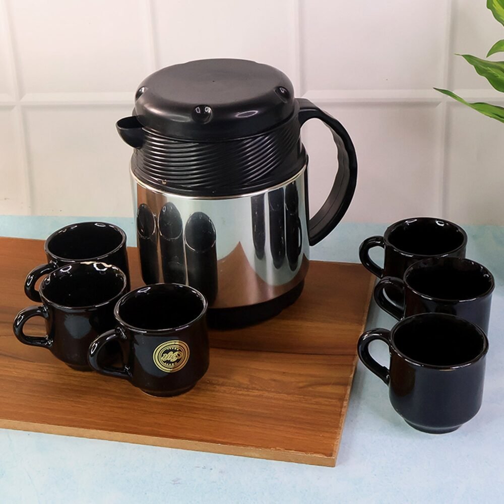 cup-_-kettle-set-02.jpg Insulated Thermos Flask with 6 Ceramic Cups – Keeps Drinks Hot
