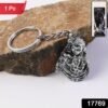 Silver Finish Bal Krishna Metal Keychain – Elegant Devotional Charm