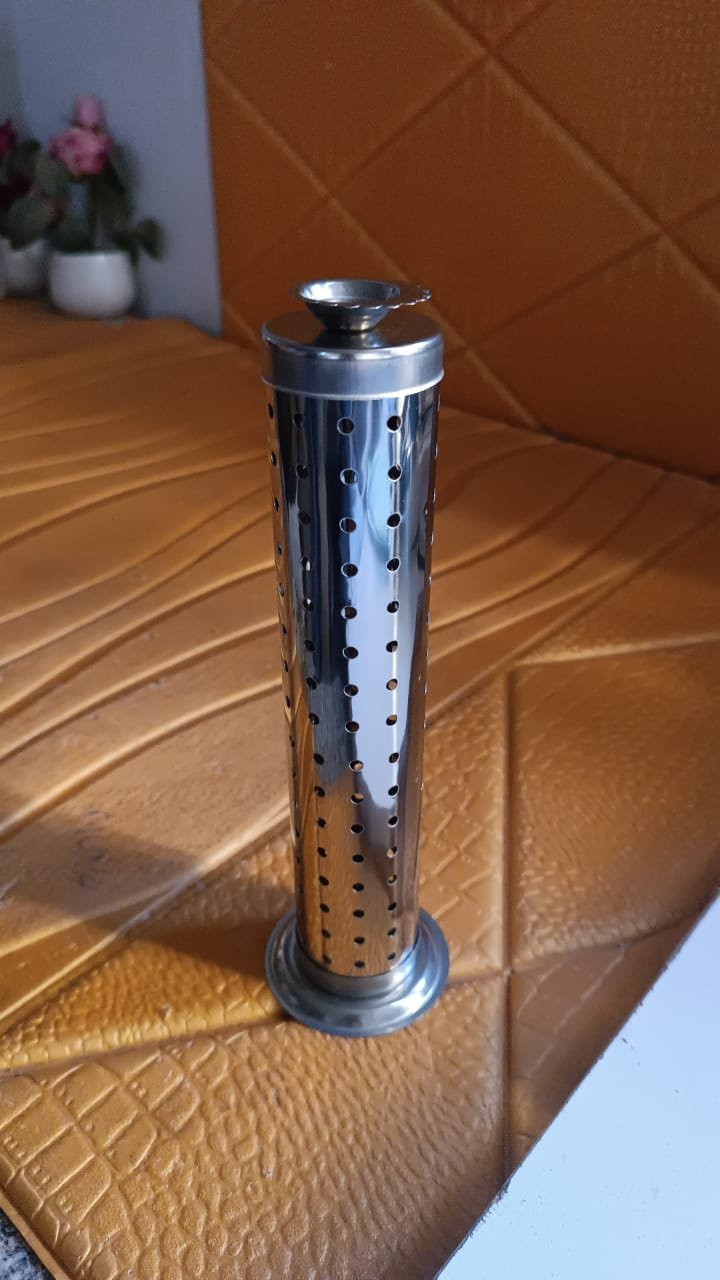 d4a526dd-f935-4de6-aadf-d71afff73f70.jpg Stainless Steel Agarbatti Stand – Safe Ash Catcher for Puja