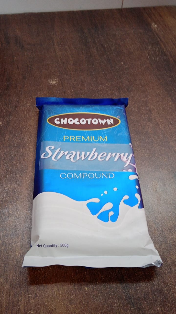 Strawberry Compound ñ Premium Baking Slab 500gm | Chocotown