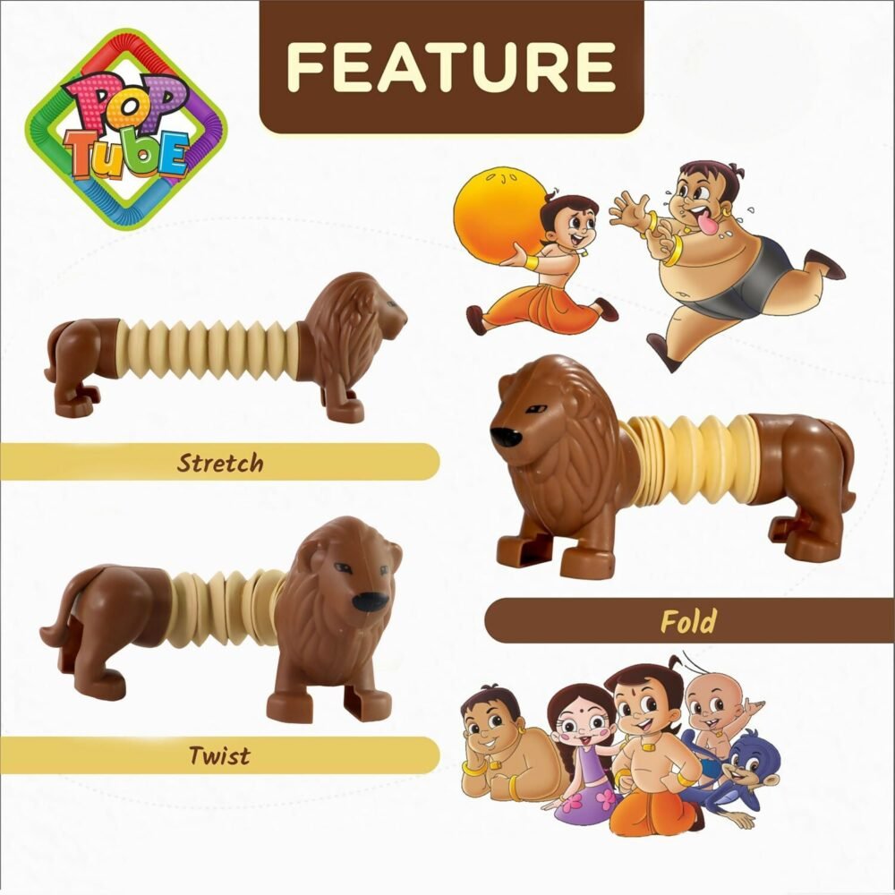 Lion Shape Magic Spring Toy – Stretchable Fun Fidget for Kids