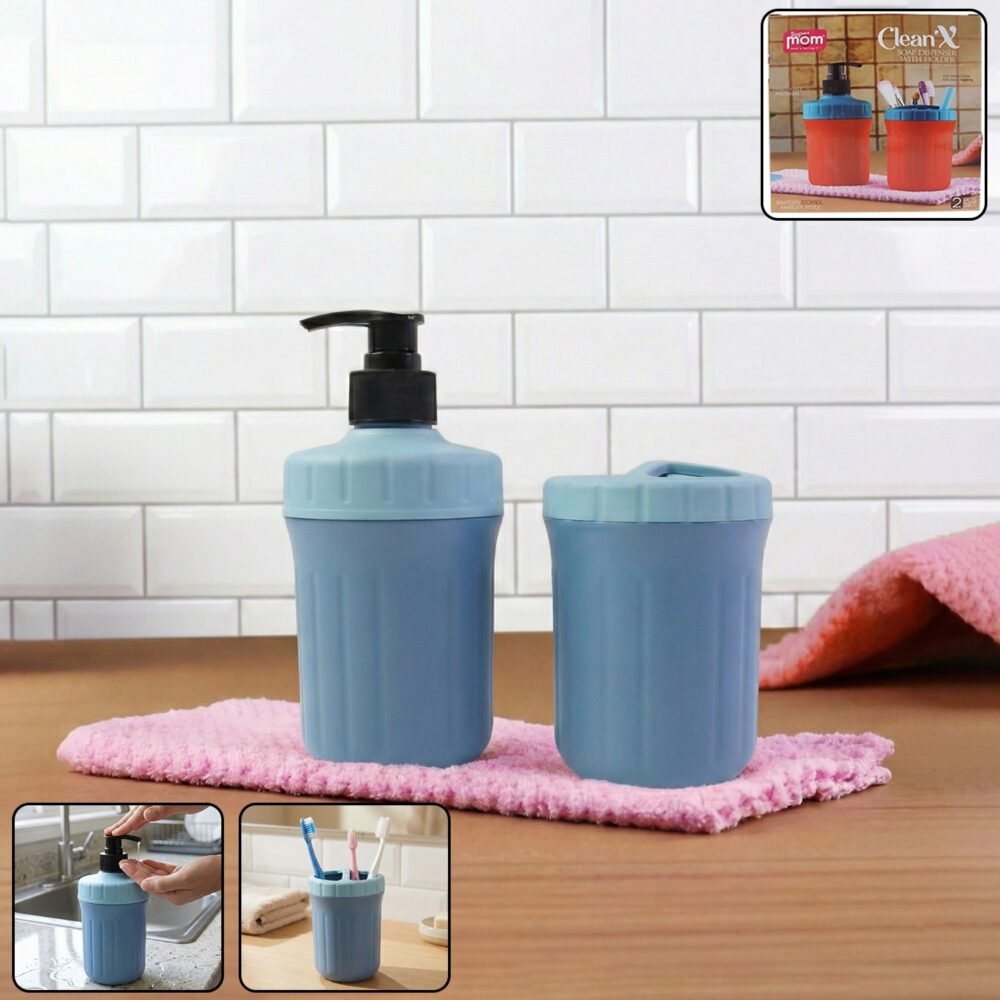 Multipurpose Soap Dispenser with Utility Holder – Compact & Practical Set