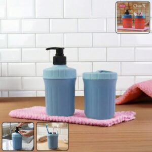 db816609-d761-4ddc-a2a7-1785e02097b3.jpg Multipurpose Soap Dispenser with Utility Holder – Compact & Practical Set