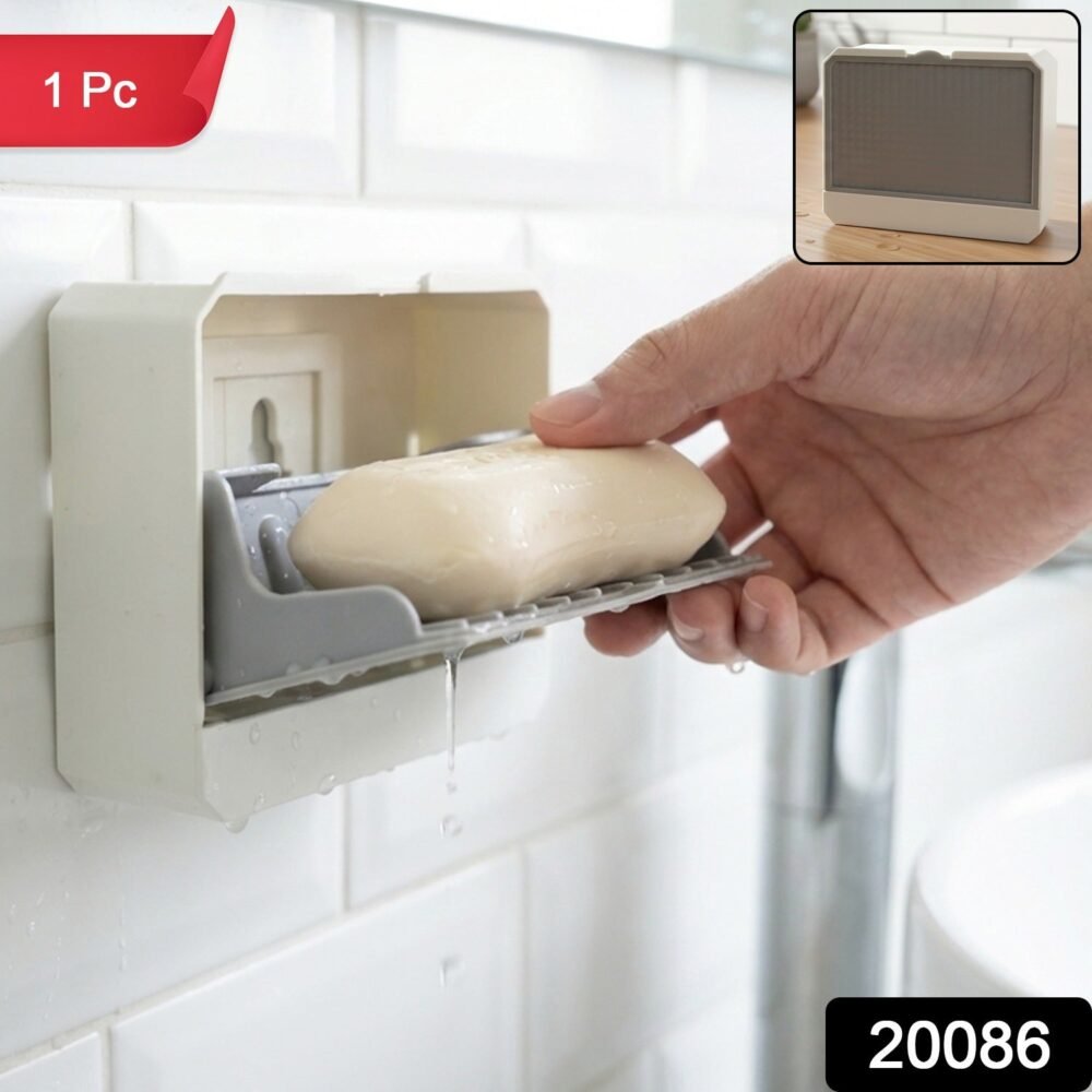 Wall Mounted Soap Holder – Self-Draining Tray for Hygiene & Space Saving