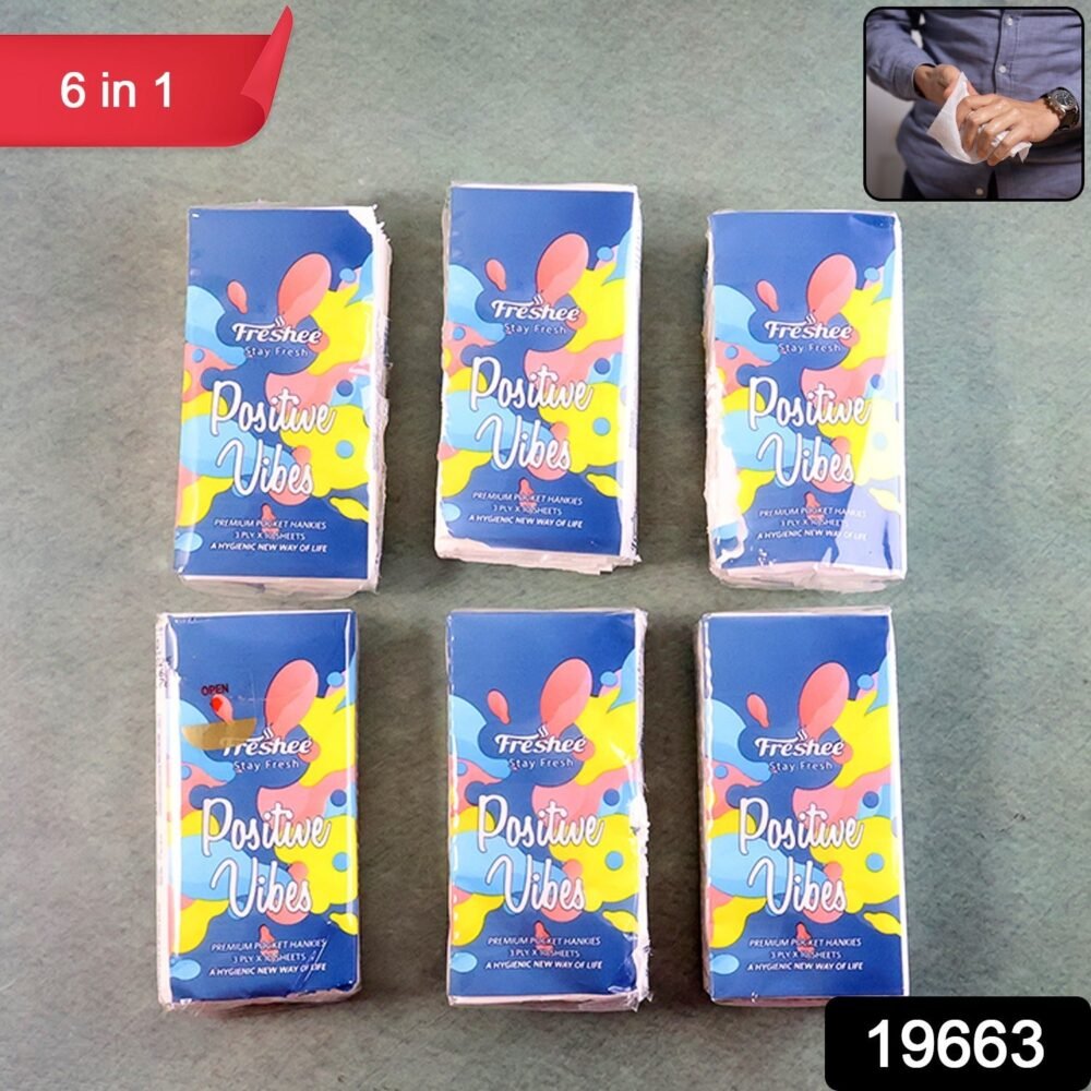 Pocket Tissue Pack – Ultra-Soft, Travel-Friendly 6-Pack