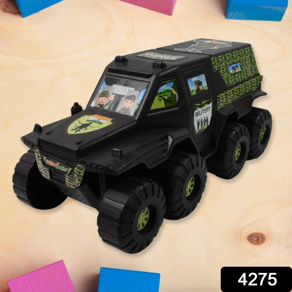 f2eb9878-a59d-4aa7-b50c-884c1b85e50f.jpg Military Toy Car ñ 8-Wheel Plastic Army Vehicle | Brain Horizon