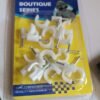 Plastic Cable Clips – Durable Steel Nail Wire Holders, 20 Pcs