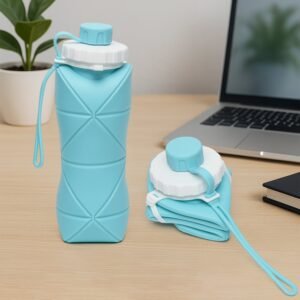 foldable-water-bottle-01.jpg 600ml Collapsible Silicone Water Bottle – Foldable & Leakproof