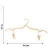 Foldable Cloth Hanger with Dual Clips – Space-Saving Laundry Organizer