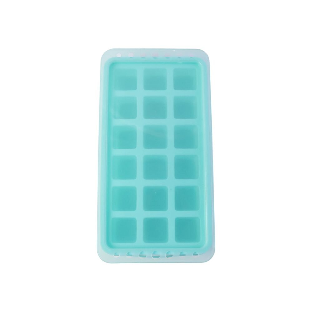 Ice Cube Tray – Leak-Proof with 18-Grid Silicone Design