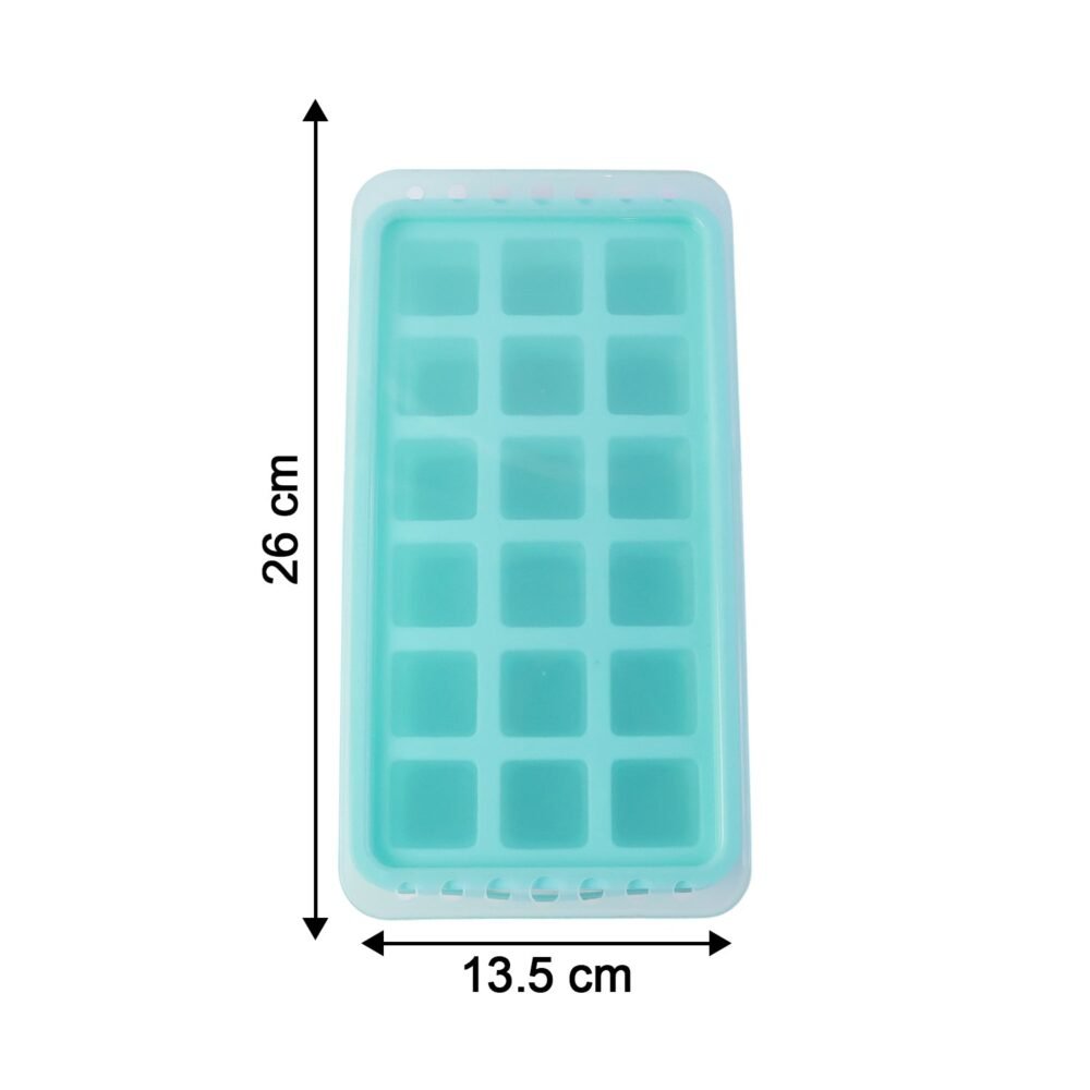 Ice Cube Tray – Leak-Proof with 18-Grid Silicone Design