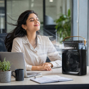 imageedit_0_2010399600 Portable Air Cooler Fan – Personal Desk Cooling Solution