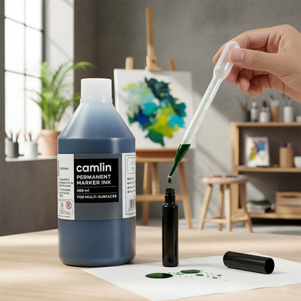 imageedit_0_3034208499 Permanent Marker Ink Bold Black 500 ml Refill with Dropper