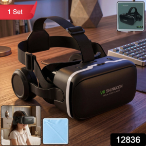 VR Headset – Immersive 3D Experience with Headphones |Fitnos