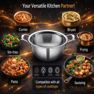 imageedit_0_4265053755 Kadai with Lid – Heavy Duty Stainless Steel
