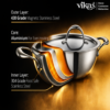 imageedit_0_4274472844 Kadai with Lid – Heavy Duty Stainless Steel Construction for Versatile Cooking - 180MM