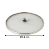 imageedit_0_5634842531 Stainless Steel Food Net Cover – 8 Inch Fine Mesh Splatter Guard