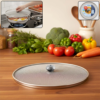 imageedit_0_6090950132 Stainless Steel Food Net Cover – 8 Inch Fine Mesh Splatter Guard
