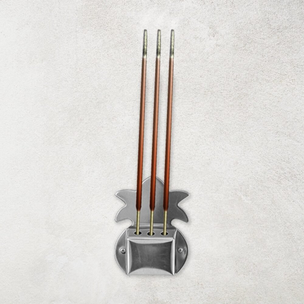 Wall-Mount Incense Stick Holders – Durable Metal Agarbatti Stand (3 Pc)