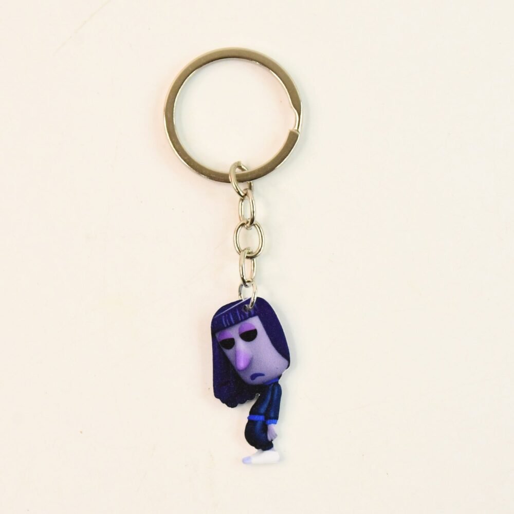 Big Cartoon Character Keychain – Bold Acrylic & Metal Charm