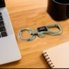 Metal Carabiner Keychain – Durable with Dual Rings & Clip Hook