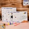 Kids Painting and Coloring Kit – Cosmic Space Theme for Creative Fun