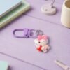 Cartoon Keychain with Heart and Bow – Cute Bag Charm for Girls