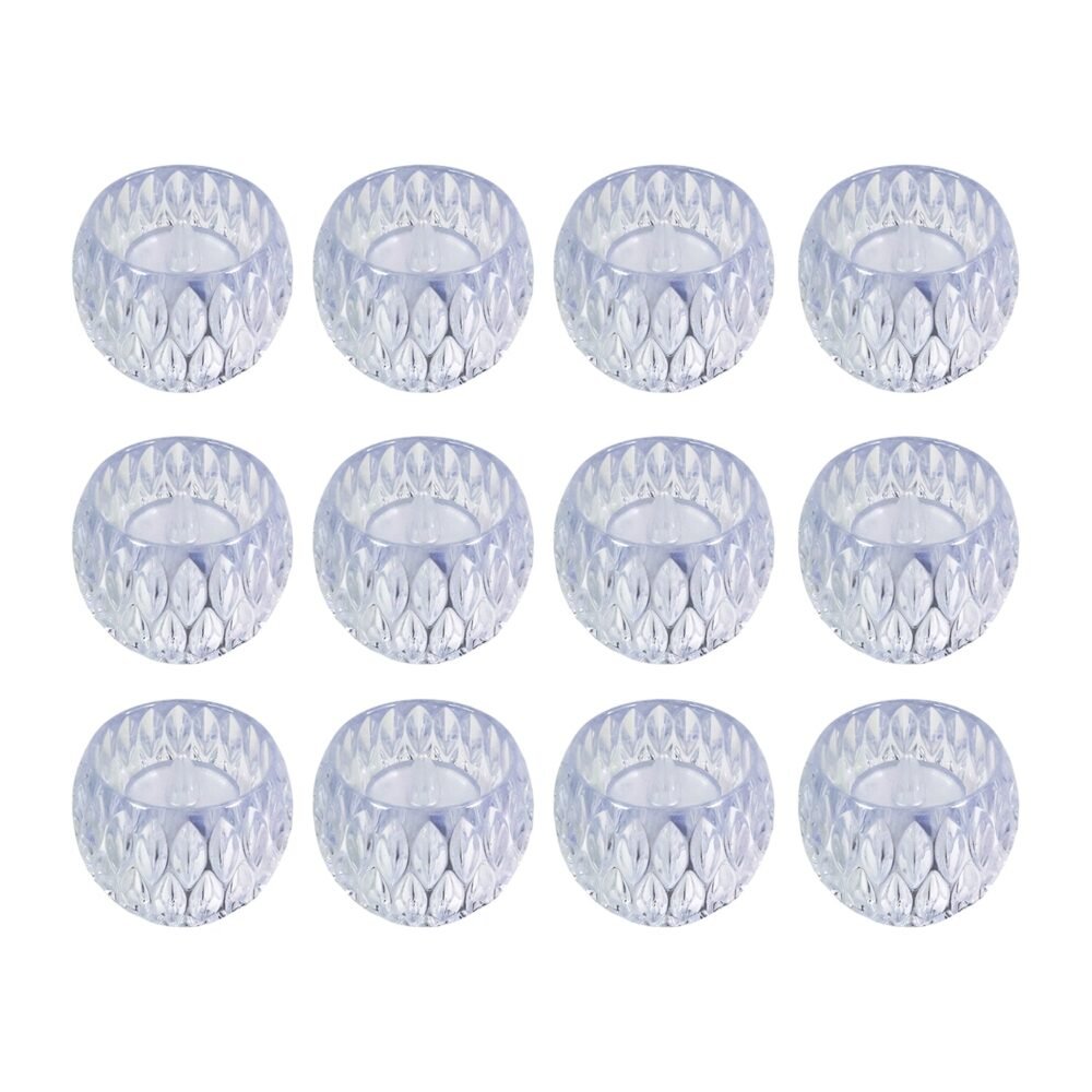 Crystal Style LED Decorative Lamps – Set of 12 Flameless Candles