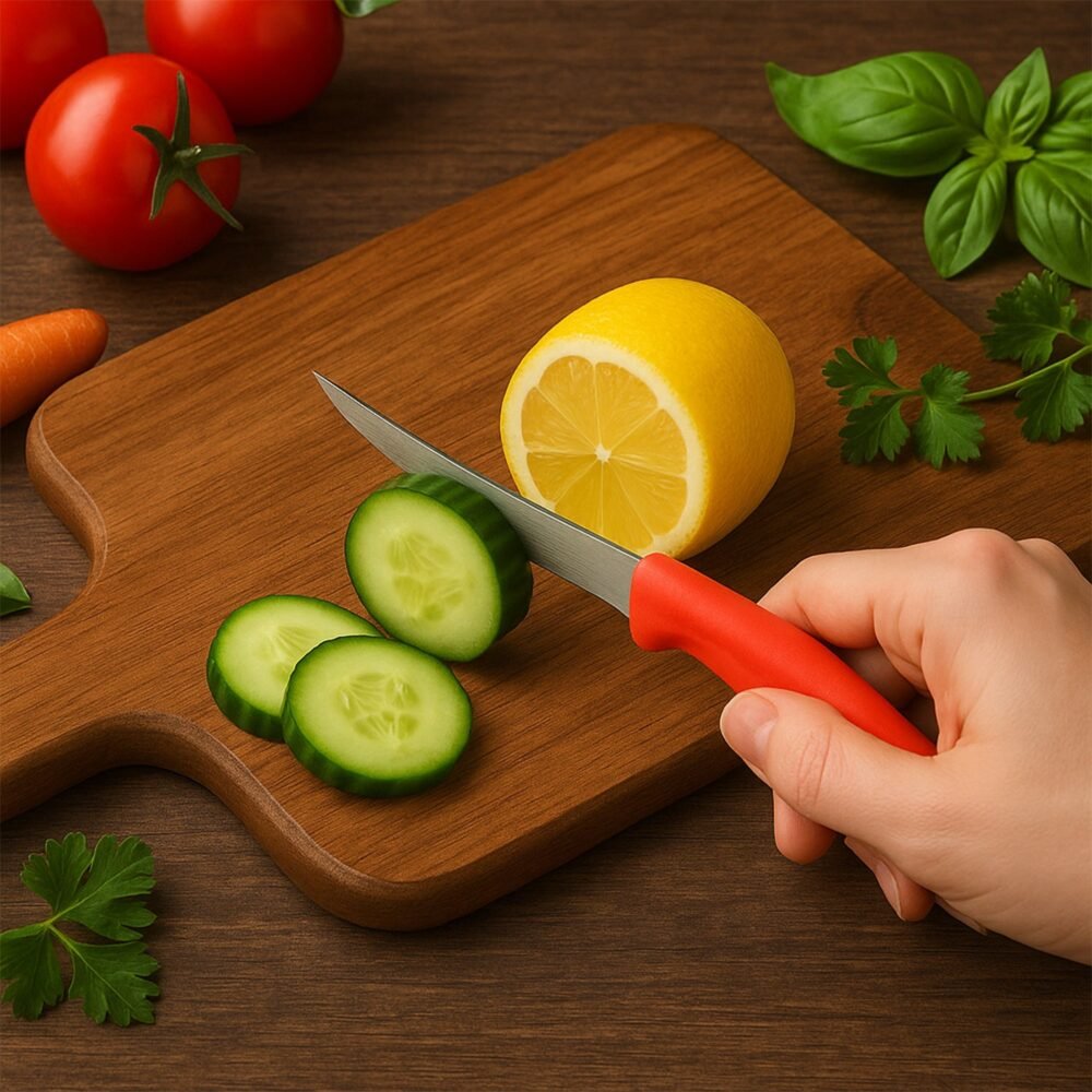 Lemon Knife Set – 10 Pc Stainless Steel Kitchen Cutting Knives