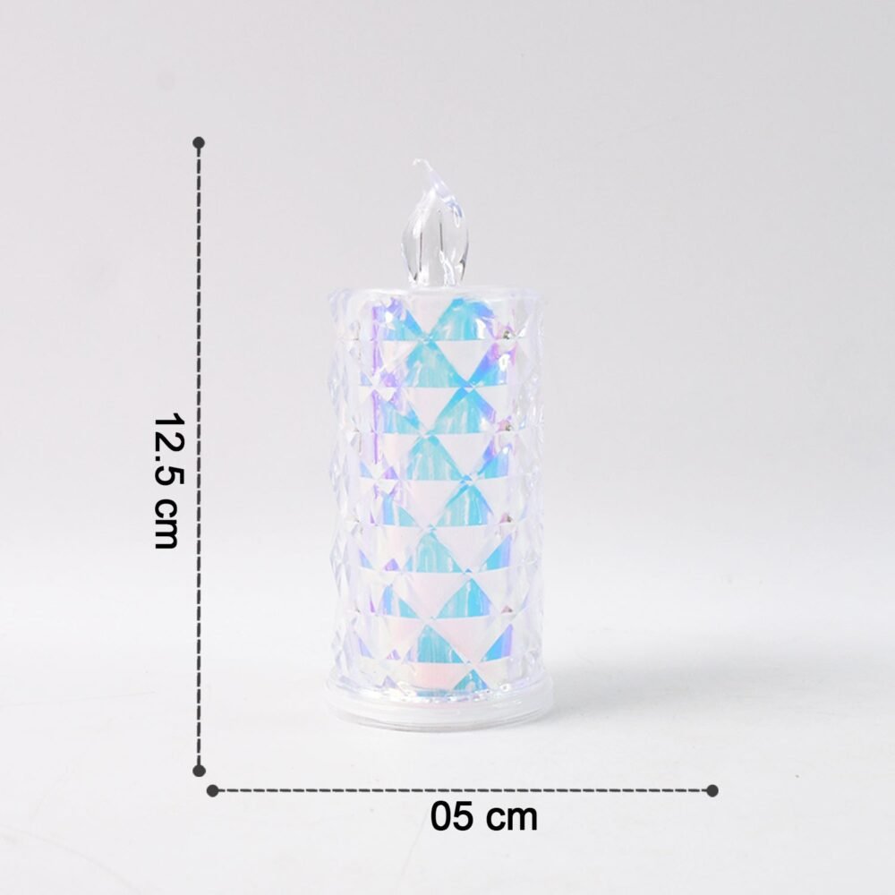 LED Candle Lights – Decorative Holographic Set of 2 with Flickering Glow