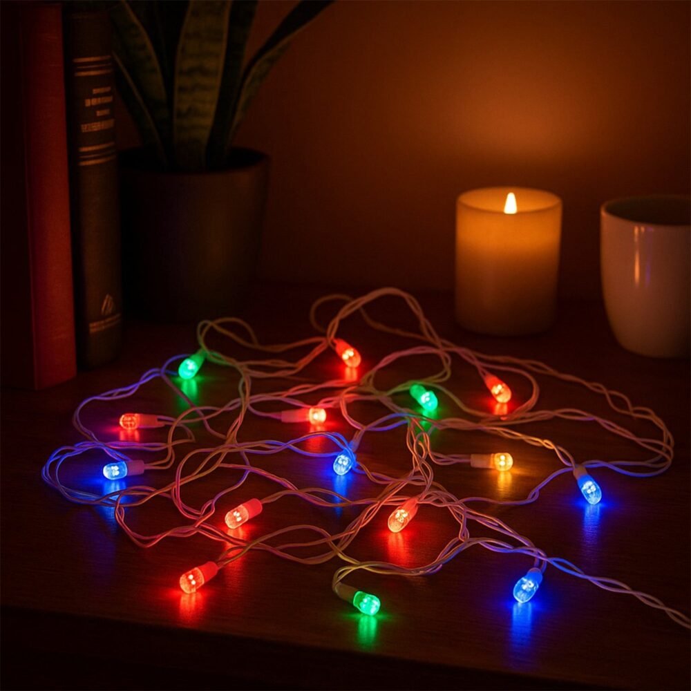 Multi-Color LED Decorative String Light – 8 Meter Festive Lighting