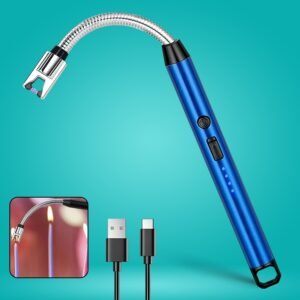 lighter-01_1786fdce-6504-4339-b341-254aa02a28f0.jpg Electric Arc Lighter – USB Rechargeable with 360° Flexible Neck