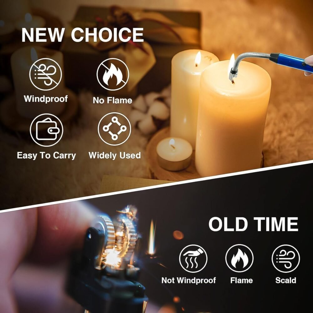 lighter-03_fcb891b4-fbb9-4988-85cf-9f7d128d6128.jpg Electric Arc Lighter – USB Rechargeable with 360° Flexible Neck