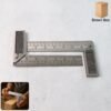 Metal Try Square Ruler Set – Durable 2-Piece Precision Tool