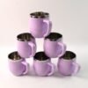 Double Wall Stainless Steel Mug Set – Insulated 6-Pc 200ml