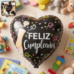 party-decoration-balloons_2_-1.jpg Black Heart Feliz Cumpleaños Foil Balloon – Bright Party Decor
