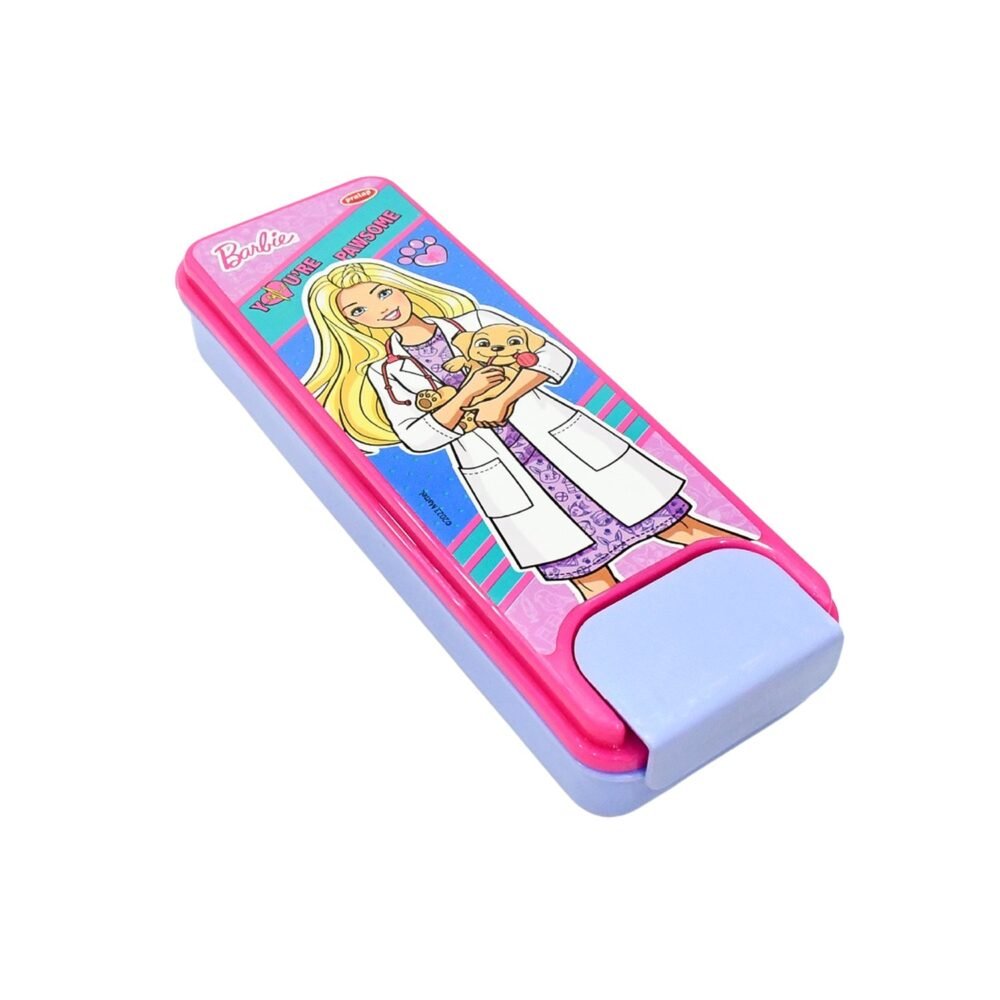 Cartoon Printed Hard Top Pencil Box – Durable Kids' Stationery Case