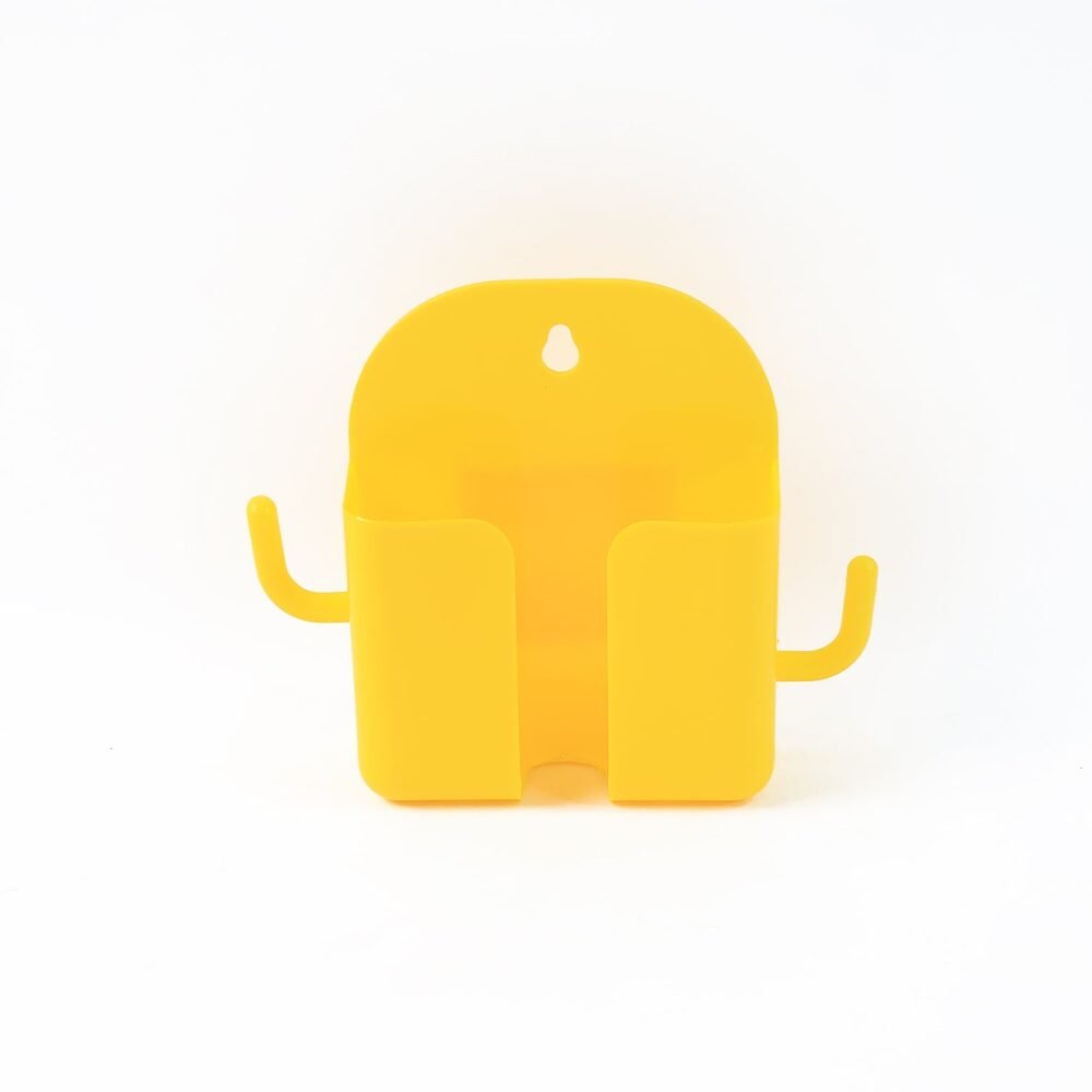 Wall Mount Mobile Phone Holder with Hook – Space Saving Stand