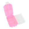 Pink Dual-Sided Pill Organizer – 8-Compartment Portable Case