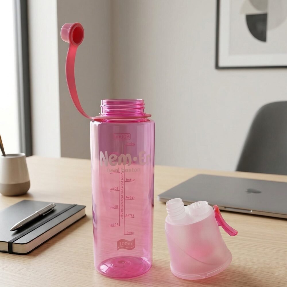 Sports Water Bottle – 600ML Dual Function with Mist Spray