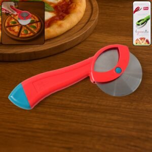Stainless Steel Pizza Cutter – Ergonomic Grip & Sharp Rotary Blade
