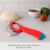 Stainless Steel Pizza Cutter – Ergonomic Grip & Sharp Rotary Blade