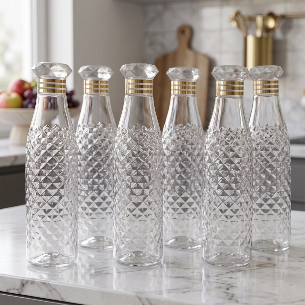 plasticwaterbottle-07.jpg Water Bottle Set – Stylish 1000ml Capacity for Daily Use