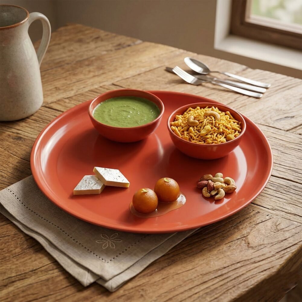 Multipurpose Serving Plate and Bowl Set – Durable & Stylish for Daily Use