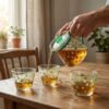 potandcupset-03.jpg Glass Tea Pot Set – Elegant Polka Dot Design with Matching Cups