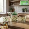 potandcupset-WOSKU-01.jpg Glass Tea Pot Set – Elegant Polka Dot Design with Matching Cups