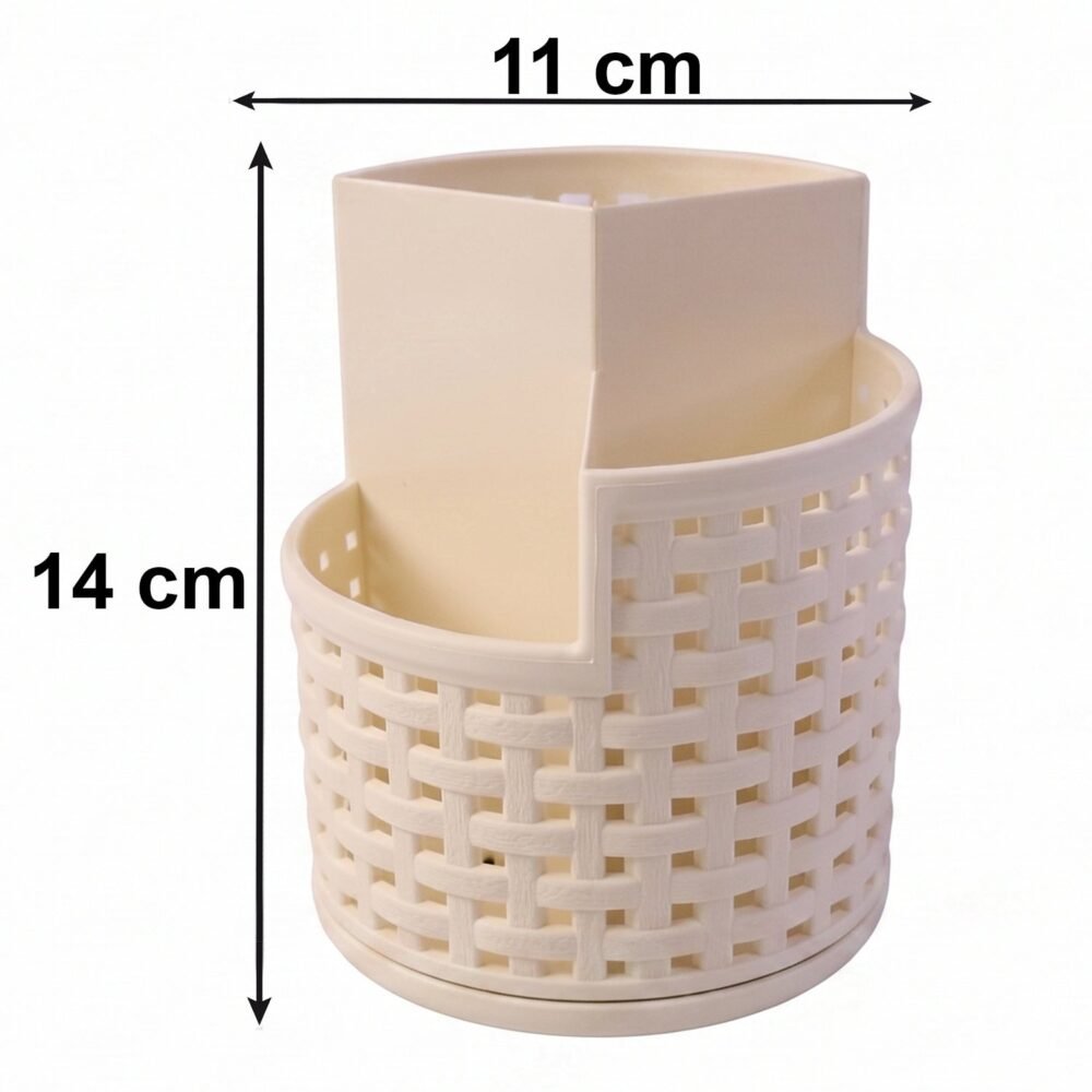 Apex Orbit 360° Rotating Organizer Stand – Durable Plastic Storage Solution