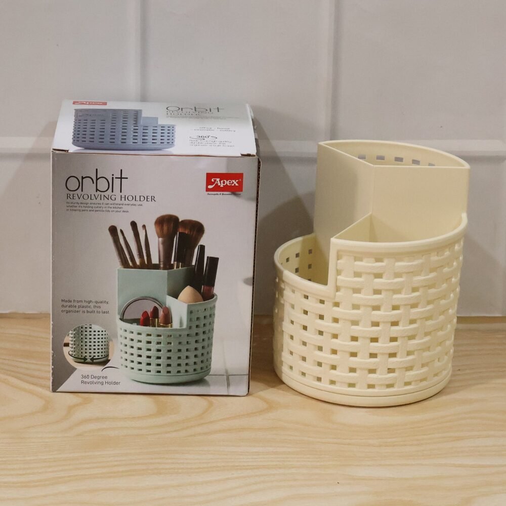 Apex Orbit 360° Rotating Organizer Stand – Durable Plastic Storage Solution