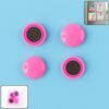 Round Fridge Magnets – Strong Grip, Scratch-Safe Buttons (4 Pcs)
